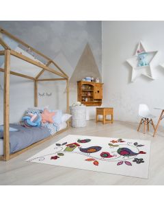 Tapis KIDS OISEAUX crème