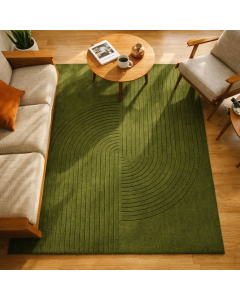 Tapis moderne AYANO vert