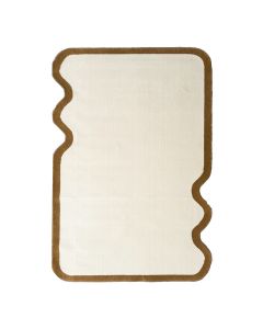 Tapis forme originale DUNA crème, beige doré