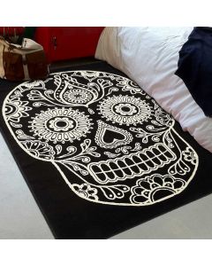 Tapis BC MEXICAN SKULL noir