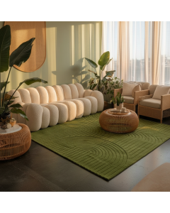 Tapis moderne NASSU vert