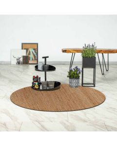 Tapis rond moderne JUTE A beige