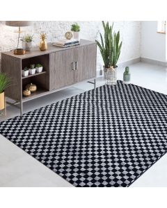 Tapis BIRSTA gris, noir