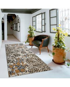 Tapis de couloir CASABLANCA gris, crème, noir