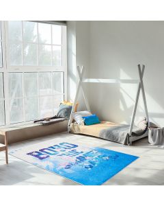Tapis BOHO CAMPS bleu