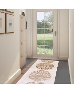 Tapis de couloir COSMY camel, crème