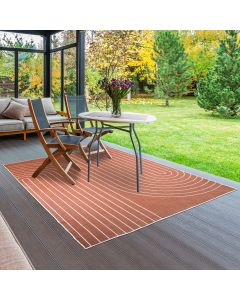 Tapis EX1 COUB REVERSIBLE Terracotta, écru 