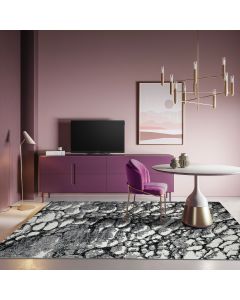 Tapis RIKA noir, beige