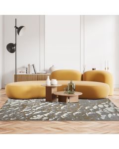 Tapis RIKA gris, orange