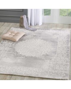 Tapis KHY BALROD gris clair