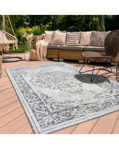 Tapis BC MEDAILLON REVERSIBLE argent