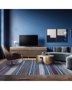 Tapis NOBASTA bleu, rouge, orange, vert