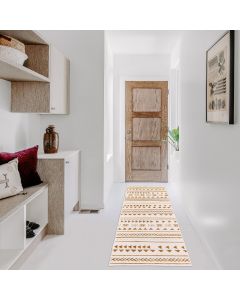 Tapis de couloir ETHNY camel, crème