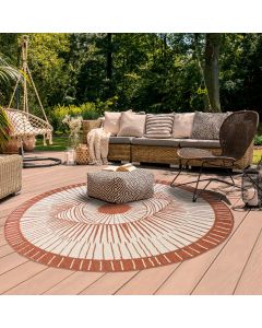 Tapis EXT COSMIC REVERSIBLE ocre, crème