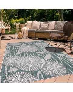 Tapis AF PARAPLE REVERSIBLE vert, crème