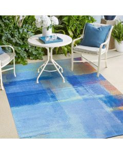 Tapis HOMA OCEAN  bleu, jaune, orange