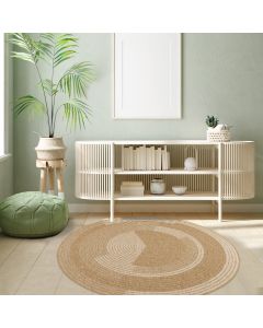 Tapis rond JUTE ART 7 beige, blanc 