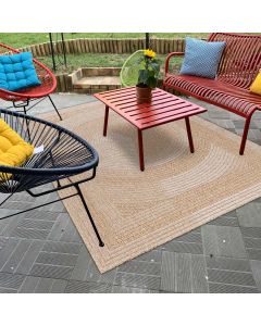 Tapis JUTE ART 7 beige, blanc 