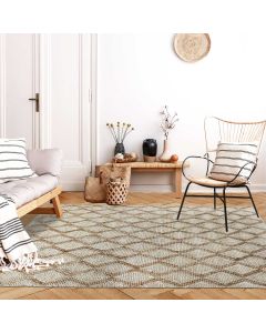 Tapis JUTICA beige, marron