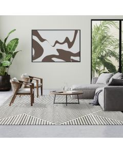 Tapis KAORI gris, crème