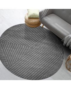 Tapis KAORI rond gris