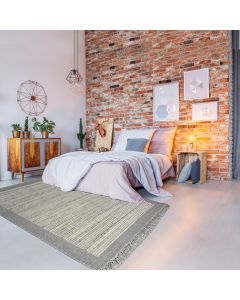 Tapis LOUNALI gris, beige