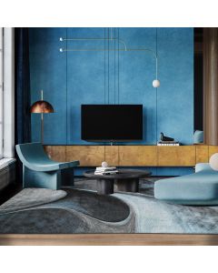 Tapis MADILA bleu