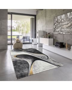 Tapis MADILA jaune, gris