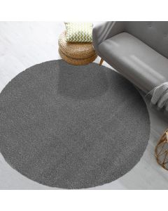 Tapis rond PALMO gris
