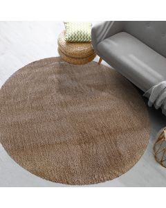 Tapis rond PALMO taupe
