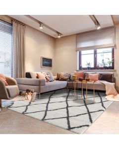 Tapis SG EXTRA EXTRA DOUX crème, gris foncé