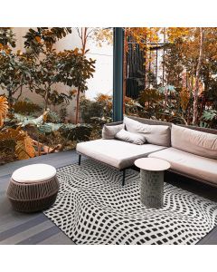 Tapis TRIDIM REVERSIBLE noir, blanc