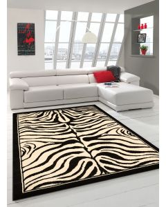 Tapis ZEBRE noir