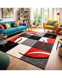 Tapis DIAMOND COMMA rouge