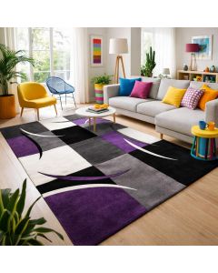Tapis DIAMOND COMMA violet