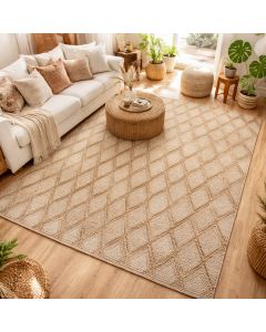 Tapis JUTICA beige, marron 