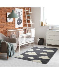 Tapis TUMAN gris, crème