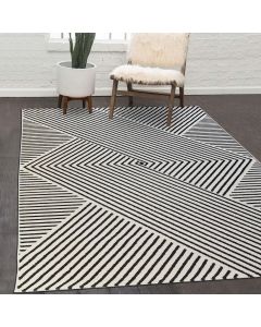 Tapis KAORI noir, crème