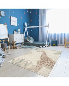 Tapis enfant GIR AF crème, marron