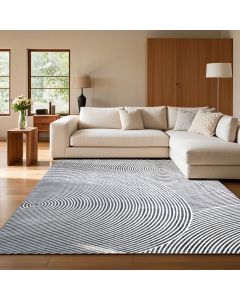 Tapis ORBIX gris, blanc