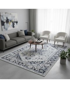 Tapis RUBA bleu, beige 