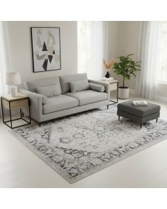 Tapis RUBA gris, bleu, beige