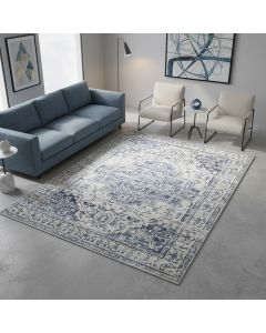 Tapis LIRA bleu, beige
