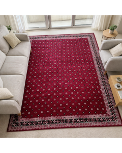 Tapis BOUKARA rouge, noir