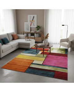 Tapis BRILLANCE GEOMETRIQUE multicolore