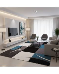 Tapis DIAMOND COMMA bleu