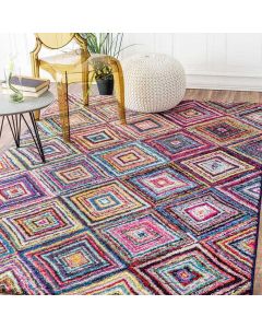 Tapis CARRE BOUTIK multicolore