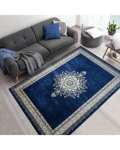 Tapis VALORA bleu, beige