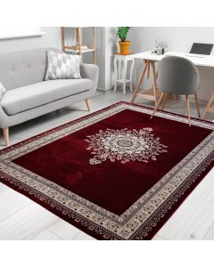 Tapis VALORA rouge, beige