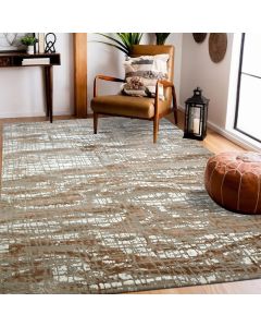 Tapis VIBRA taupe, crème, marron